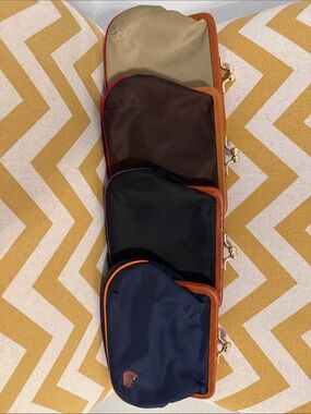NWOT Set of 4 Dooney & Bourke Vintage Nylon Coin Purse with Leather Upper.